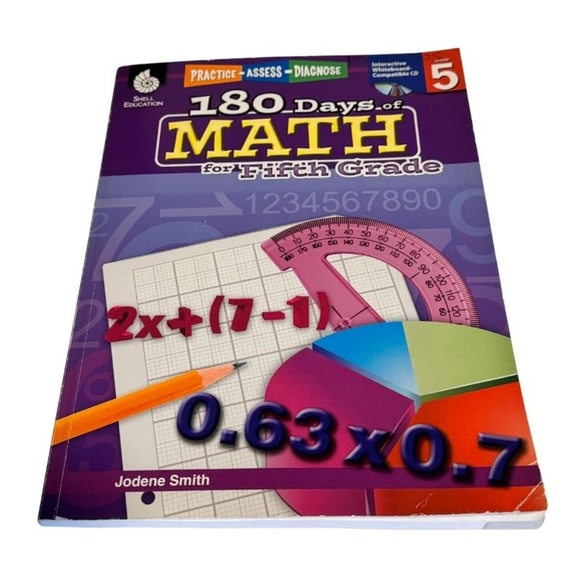 180 Days of Math for 5th Grade w/ Interactive Whiteboard-Compatible CD - Picture 1 of 5